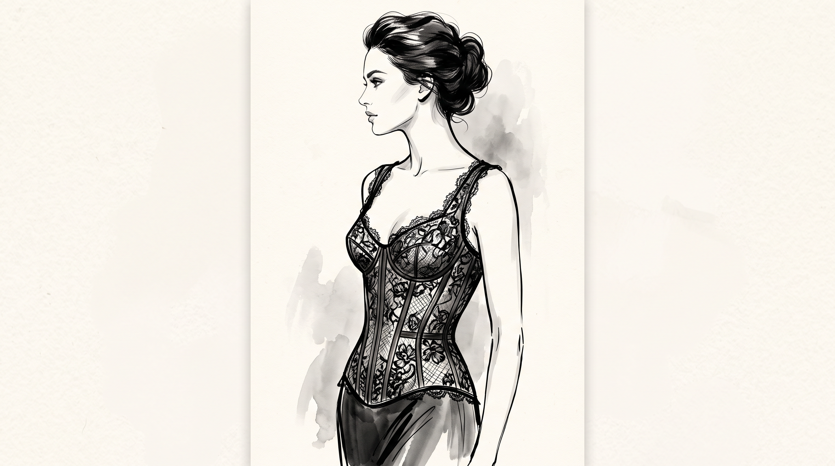 Ilustracja gorset